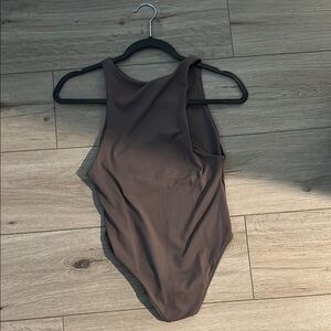 Brown One-Piece Swimsuit